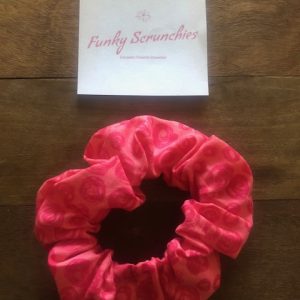 Hair Scrunchie – Hot Pink Bubbles