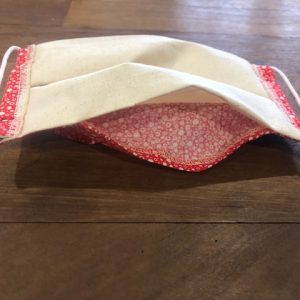 Face Mask – Red Bubbles