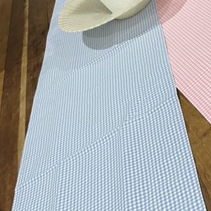 Table Runner – Blue Gingham Check 32cm x 120cm