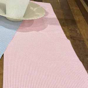 Table Runner – Pink Gingham Check 32cm x 120cm