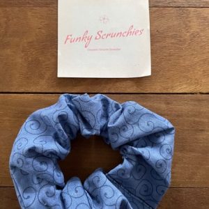 Hair Scrunchie – Navy Swirl