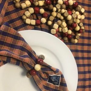 Napkin Rings – Wooden Beads